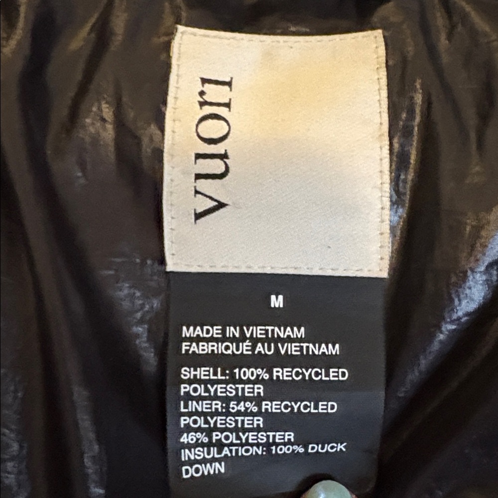 Vuori Hillside Down Jacket Sz M “black” - Picture 2 of 6